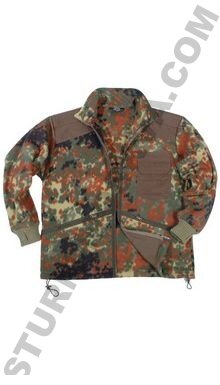 купить Немецкая флисовая куртка “Commando” для холодной погоды камуфляж flecktarn (флектарн) в Москве