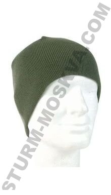 купить Шапка вязаная акриловая ”Mil-Tec Beanie” olive (олива) в Москве