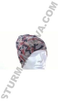 купить Шапка вязаная акриловая ”Mil-Tec Beanie” (красный камуфляж) в Москве