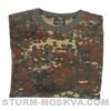 Камуфляжная футболка камуфляж flecktarn (флектарн)